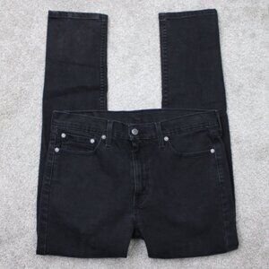 Levi's 510 Jeans Mens 33x30 Black Slim Tapered Fit Cotton Stretch Straight Leg